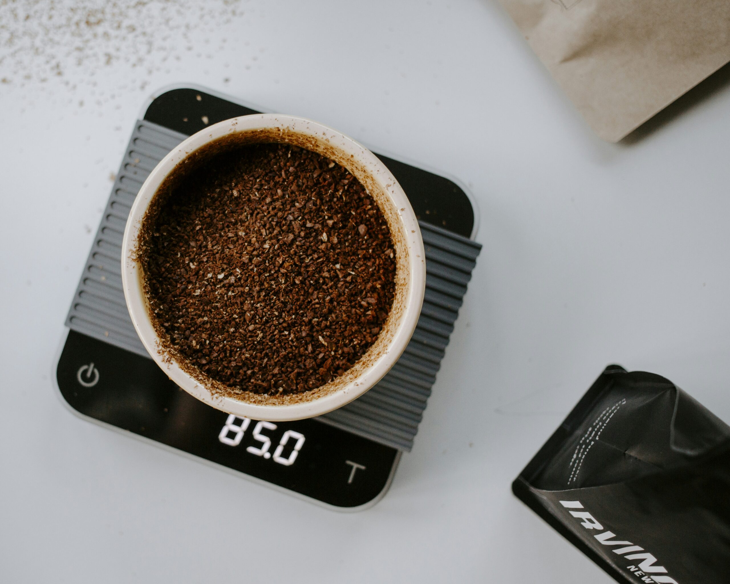 grinding coffee beans