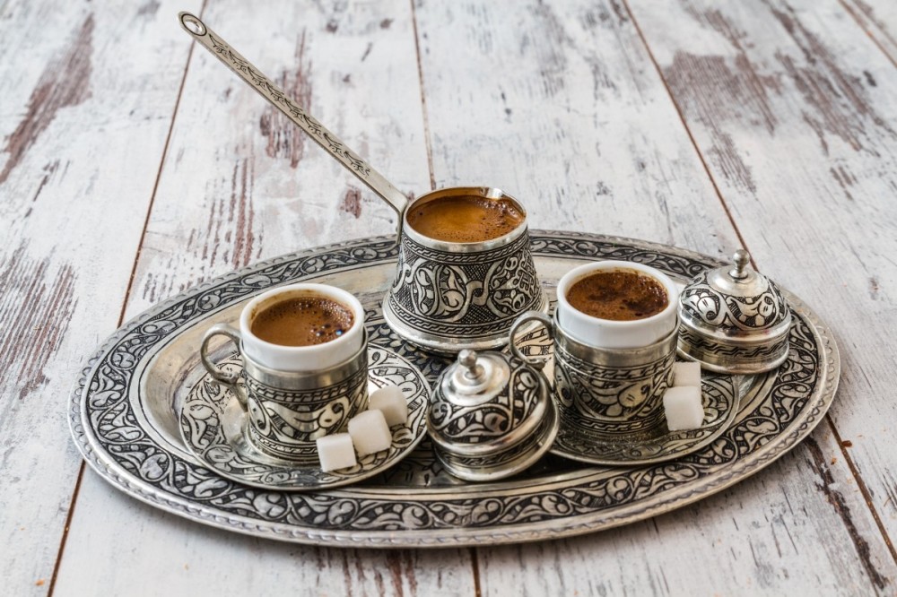 turkish coffee presentation